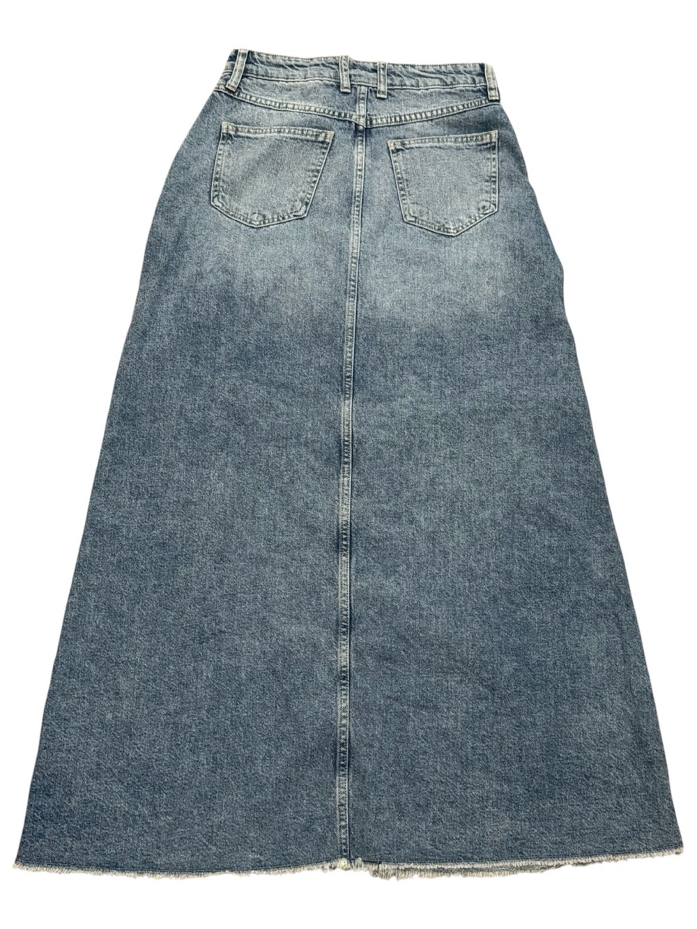Free People We The Free Come As You Are Long Denim Jean Maxi Skirt 0 - Picture 4 of 9